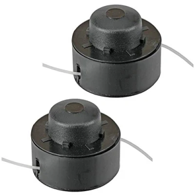 Image of SPARES2GO 2m Dual Line &amp; Spool for B&amp;Q TRY250SGTA TRY300SGTA Strimmer Trimmer (1.3mm, Pack of 2)