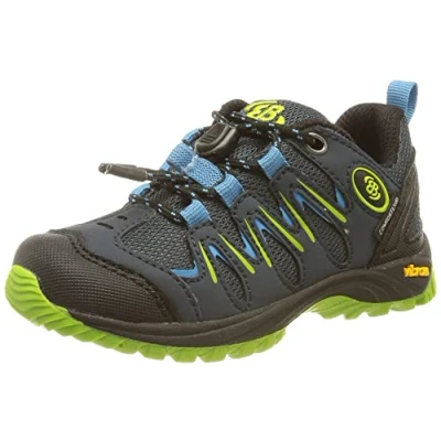 Image of Brütting Expedition Kids Trail Running Shoes, Navy Blue Lemon, 8 UK Child