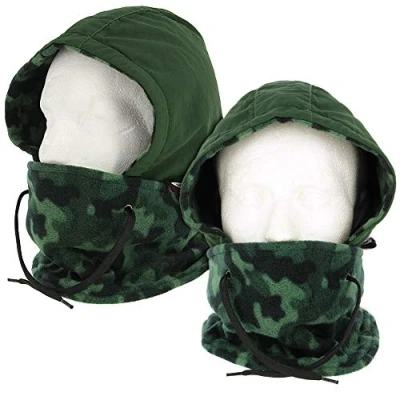 Image of DNA Leisure NGT Deluxe Camo All Weather Fleece Lined Winter Wind and Water Proof Carp Coarse Fishing Snood Balaclava Hood Face Mask