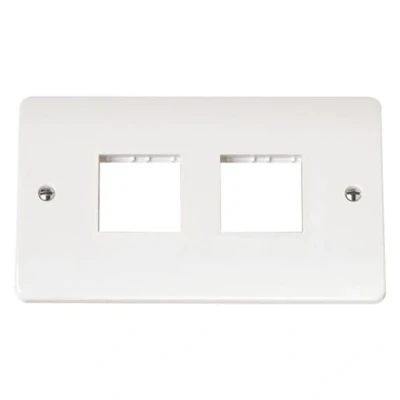 Image of Click Mode 2 Gang Minigrid Unfurnished Plate x Apertures CMA404