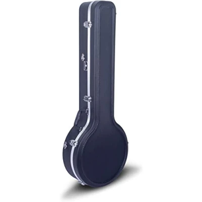 Image of Crossrock ABS Molded Hardshell Case for 5 String Resonator, Gibson Tenor Banjo, Backpack Style(CRA861BJBK)