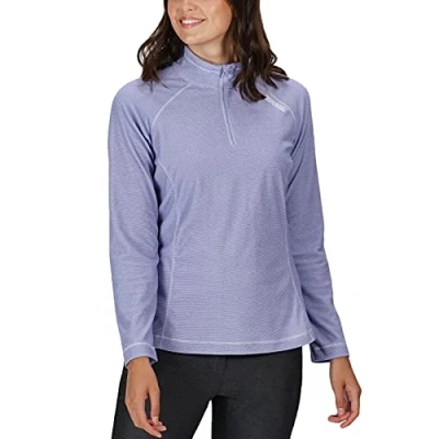Image of Regatta Womens Montes Lightweight 1/2 Zip Fleece Pullover Violet 8