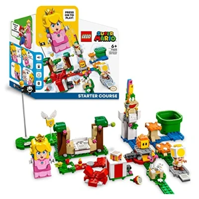 Image of LEGO Super Mario Adventures with Peach Starter Course, Buildable Toy Game Interactive Figure, Yellow Toad &amp; Lemmy Characters, Gifts for 6 Plus Year Old Kids, Girls Boys, Collectible Toys 71403