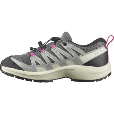 Image of Salomon XA Pro V8 J Unisex Kids Shoes, Outdoor Running Walking Hiking, Precise fit, All terrain grip, and Sporty look, Quiet Shade, 3.5