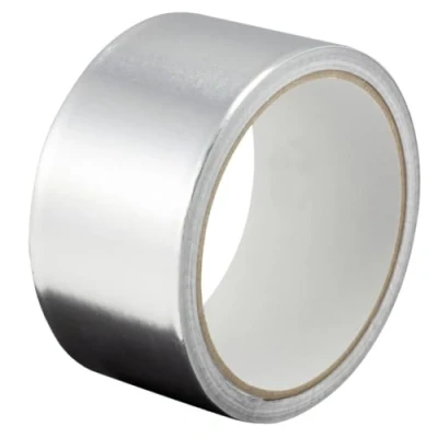 Image of Gocableties Aluminium Foil Tape, 48mm (2&quot;) x 10m, Adhesive Insulation Tape for Insulating, HVAC Repair, Sealing Ducts, and Pipework, 1 Roll