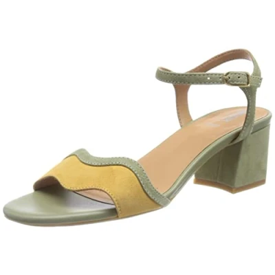 Image of Geox Women&#039;s D New Eraklia 50 Sandal, Pistachio Mustard