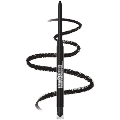 Image of Maybelline New York TattooStudio Waterproof Mechanical Gel Eyeliner Pencil Makeup, Smokey Black, 1 Count