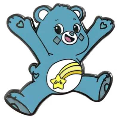 Image of Pawprint Family Wish Bear Enamel Pin Badge Care Bears Unlock the Magic Official Merchandise
