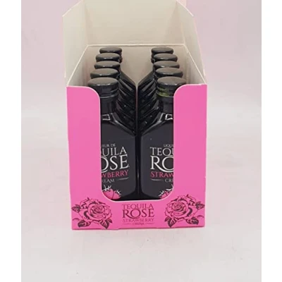 Image of Tequila Rose Strawberry Cream Liqueur 5cl Miniature 10 Pack