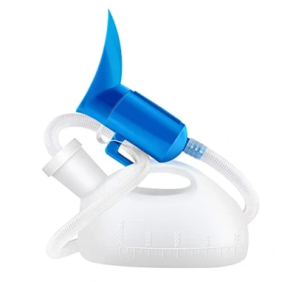 Image of Urine Bottle for Women and Men, OOCOME Pee Bottles Urinella Urinente Lying, Urinal Traveling with 51&quot;(1.3M) Tube