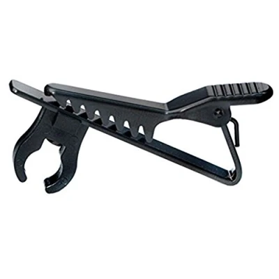 Image of Mini Portable 6mm Microphone Lapel Tie Clip for Lavalier Mic Black
