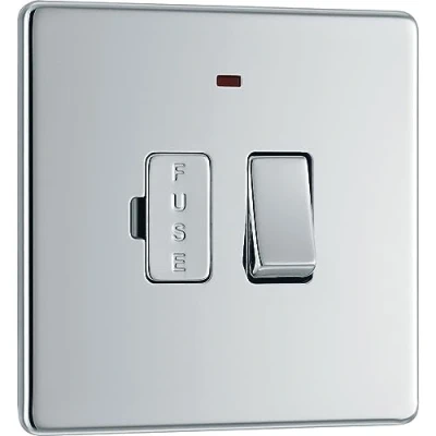 Image of BG Electrical Screwless Flatplateate Switched Fused Connection Unit with a Power Indicator