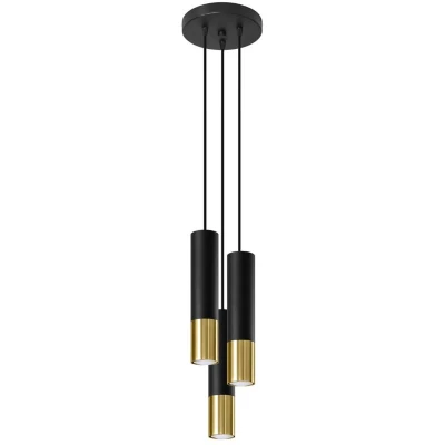 Image of Loopez Cluster Drop Black, Gold GU10