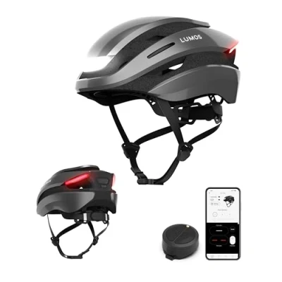 Image of Lumos Ultra Smart Bike Helmet Customizable Front and Back LED Lights with Turn Signals Road Bicycle Helmets for Adults: Men, Women