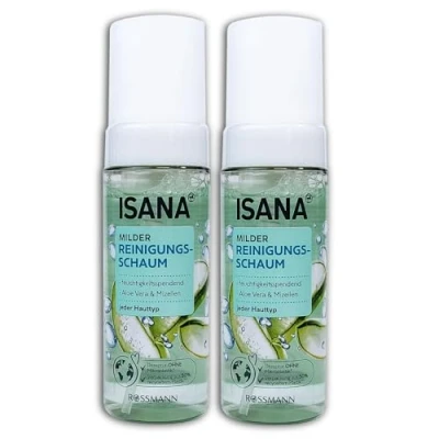 Image of Isana Mild Cleansing Foam 2 x 150 ml Pack of