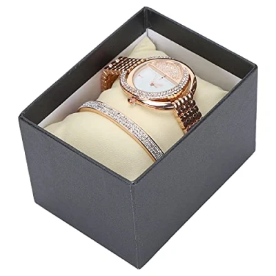 Image of Womens Watches, Watch and Bracelet Set Titanium Steel for Women Valentines Day (Rose gold)