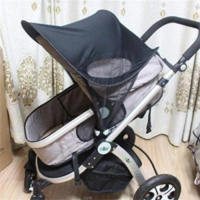 Image of Pram Sun Shade Cover Universal Baby Stroller Snoozed Sleep Aid Pushchair Anti UV Windproof Umbrella Shield Buggy Visor Parasol Netting for Carrycots Carriages
