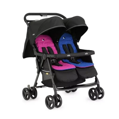 Image of Joie Aire Twin Baby Stroller Rosy &amp; Sea