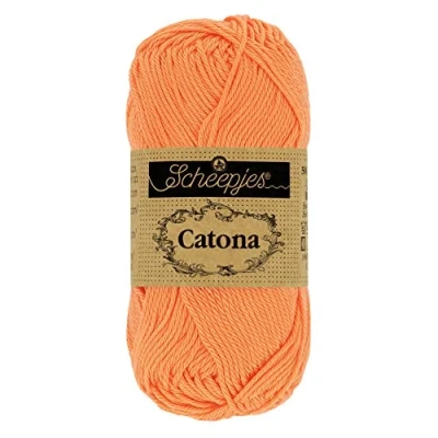 Image of Scheepjes Catona 386 Peach Yarn 10x10g