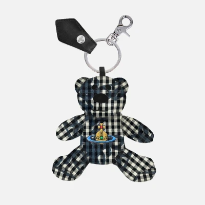 Image of Vivienne Westwood Women&#039;s Teddy Bear Keyring Gingham/Vw Black OS