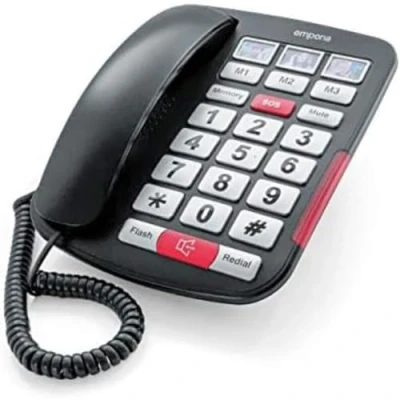Image of Emporia AMPLi40 Big Button Amplified Corded Home Phone Black/Silver (Official UK Version)