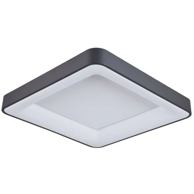 Image of Italux Lighting Modern Led Flush Ceiling Light Black, Warm White 3000K 2750lm Dimmable