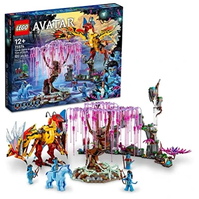 Image of LEGO Avatar Toruk Makto &amp; Tree of Souls 75574 Building Set Movie Inspired Toy with Jake Sully and Neytiri Minifigures, Direhorse Animal Figure, Glow in The Dark Pandora Adventure