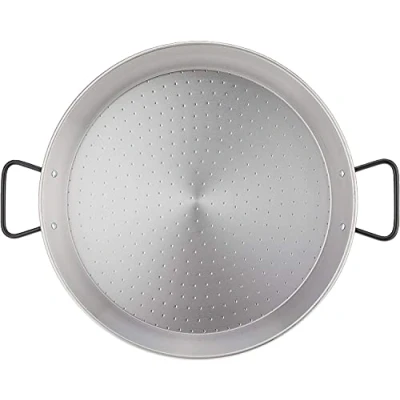 Image of Impeccable Culinary Objects (ICO) Paella Pan, 34cm Diameter, Made in Valencia, Spain from Carbon Steel