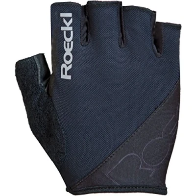 Image of Roeckl Men&#039;s Bologna Short Cycling Gloves, Black, 7.5