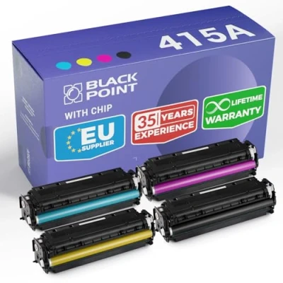 Image of [With Chip] Toner Cartridge Compatible for HP 415A 415X W2030A W2031A W2032A W2033A Replacement Color Laserjet Pro MFP M479fdw M479dw M479fnw M479fdn M454dw M454dn M479 M480f