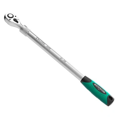 Image of WIESEMANN 1893 Telescopic Ratchet 1/2 inch Encore 600 45 60cm from I for Work with high Torques up to 615 Nm 72 Teeth, Ball Guard &amp; Switch Function 81338