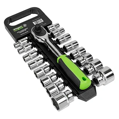 Image of Siegen Socket Set 17pc 1/2&quot;Sq Drive 6pt WallDrive® Metric