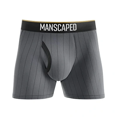 Image of MANSCAPED® Boxers 2.0 Men’s Premium Anti Chafe Athletic Performance Boxer Briefs, Ultra Soft and Tagless with The Jewel Pouch® (X Large) Kingpin