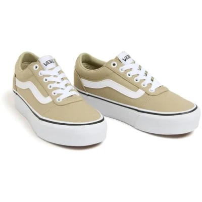 Image of Vans Women&#039;s Ward Sneaker, Canvas Elm, 8 UK