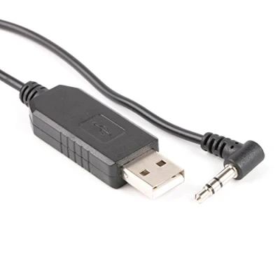 Image of Usangreen FTDI Chipset Angled USB RS232 Serial Converter to 3.5mm Aux Stereo Jack Adapter Cable