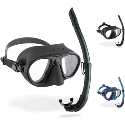 Image of Cressi Calibro + Corsica Snorkeling Set Green, Uni