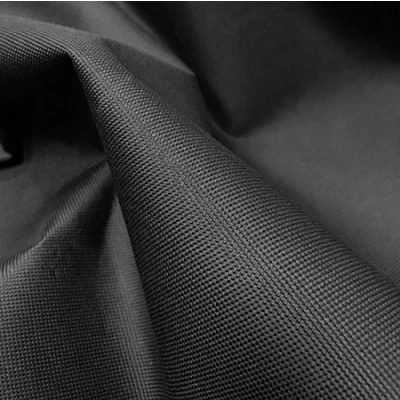 Image of A Express Black 20oz Heavy Duty Thick Waterproof Canvas Fabric 600D Outdoor Cover Sample (10cm x 10cm)