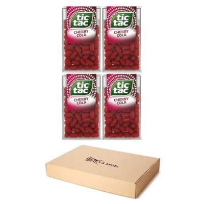 Image of 4 x Cherry Tic Tac Mint Sweets For Little Moments of Refreshment Sold By VR Angel