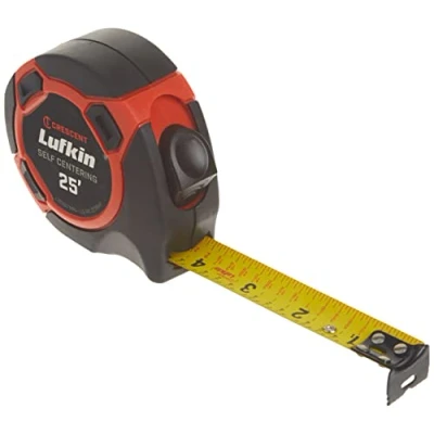 Image of Crescent Lufkin &quot;1&quot; x 25&#039; Hi Viz® Orange Self Centering Yellow Clad Tape Measure L725SCTMPN
