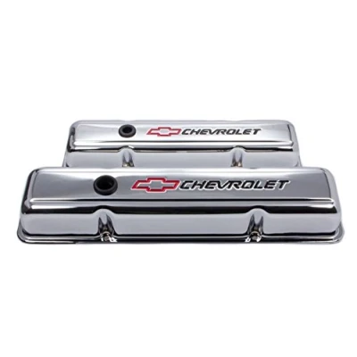 Image of Proform 141 899 SBC Chrome Valve Cover with Baffle