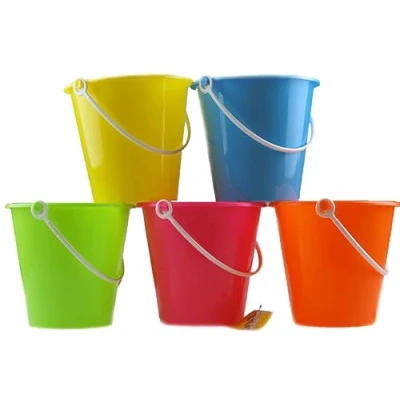 Image of Toyrific Set Of 10 Mixed Colour Beach Buckets Wholesale Bulk Buy