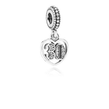 Image of Pandora 30 Birthday Pendant Charm