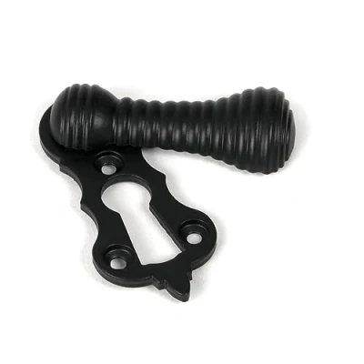 Image of Beehive Keyhole Escutcheon Matt Black