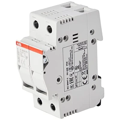 Image of ABB E92/32PV D Pole 32 Amp miniature fuse holder (2CSM204703R1801)