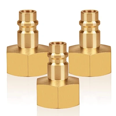 Image of 3pcs Air Line Connectors Euro Airline Hose Compressor Fittings 1/2&quot; BSP Coupler and Plug Kit Couplings Connector Male