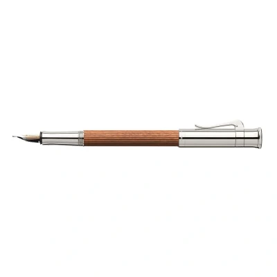 Image of Graf von Faber Castell Medium Classic Platinum Plated Fountain Pen Pernambuco