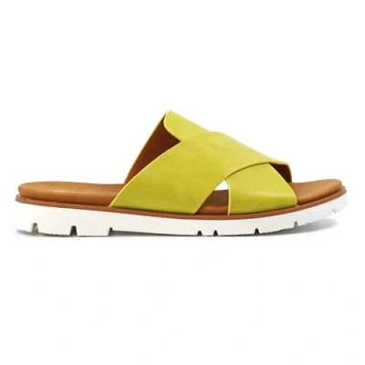 Image of Ladies Chloe Lime Sandal 3