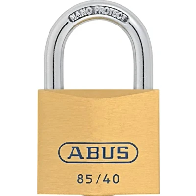 Image of ABUS 02512 63mm Long Shackle Service Brass Padlock with 706 Alike Keyed