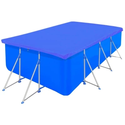 Image of vidaXL Pool Covers 2 pcs PE Rectangular 90 g/sqm 400x207 cm