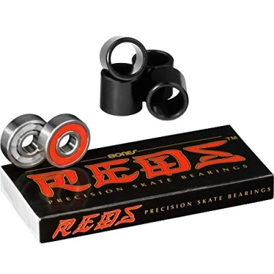 Image of Bones Reds Precision Skate Bearings (8 Pack W/ 4 Spacers)